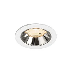 LED Deckeneinbauleuchte NUMINOS® S, 6,7W, IP20, 55°, 2700K, 1000lm, weiß/chrom