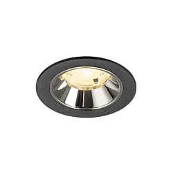 LED Deckeneinbauleuchte NUMINOS® S, 6,7W, IP20, 20°, 3000K, 1050lm, schwarz/chrom