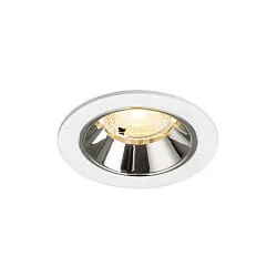 LED Deckeneinbauleuchte NUMINOS® S, 6,7W, IP20, 40°, 3000K, 1050lm, weiß/chrom