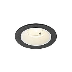 LED Deckeneinbauleuchte NUMINOS® S, rund, 6,7W, IP20, dimmbar, 20°, 4000K, 1050lm, schwarz/weiß