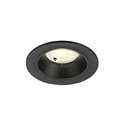LED Deckeneinbauleuchte NUMINOS® S, rund,  6,7W, IP20, dimmbar, 40°, 4000K, 1050lm, schwarz