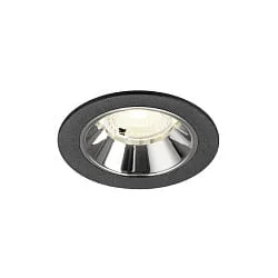 LED Deckeneinbauleuchte NUMINOS® S, 6,7W, IP20, 40°, 4000K, 1050lm, schwarz/chrom