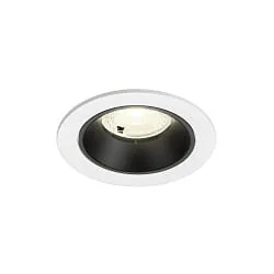 LED Deckeneinbauleuchte NUMINOS® S, 6,7W, IP20, 40°, 4000K, 1050lm, weiß/schwarz