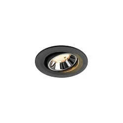 LED Deckeneinbauleuchte NUMINOS® MOVE S, 6,7W, IP20, schwenkbar, 55°, 2700K, 1000lm, schwarz/chrom