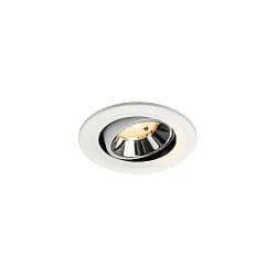 LED Deckeneinbauleuchte NUMINOS® MOVE S, 6,7W, IP20, schwenkbar, 20°, 2700K, 1000lm, weiß/chrom