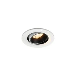 LED Deckeneinbauleuchte NUMINOS® MOVE S, 6,7W, IP20, schwenkbar, 40°, 2700K, 1000lm, weiß/schwarz