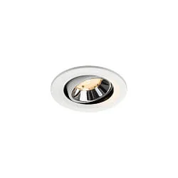 LED Deckeneinbauleuchte NUMINOS® MOVE S, 6,7W, IP20, schwenkbar, 40°, 2700K, 1000lm, weiß/chrom