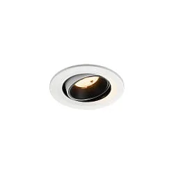 LED Deckeneinbauleuchte NUMINOS® MOVE S, 6,7W, IP20, schwenkbar, 55°, 2700K, 1000lm, weiß/schwarz