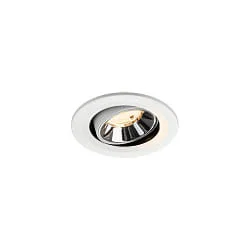 LED Deckeneinbauleuchte NUMINOS® MOVE S, 6,7W, IP20, schwenkbar, 55°, 2700K, 1000lm, weiß/chrom