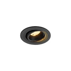 LED Deckeneinbauleuchte NUMINOS® MOVE S, rund, 6,7W, IP20, dimmbar, 40°, 3000K, 1050lm, schwarz