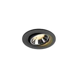 LED Deckeneinbauleuchte NUMINOS® MOVE S, 6,7W, IP20, schwenkbar, 40°, 3000K, 1050lm, schwarz/chrom