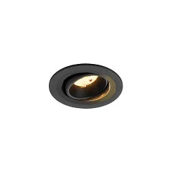 LED Deckeneinbauleuchte NUMINOS® MOVE S, rund, 6,7W, IP20, dimmbar, 55°, 3000K, 1050lm, schwarz