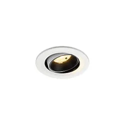 LED Deckeneinbauleuchte NUMINOS® MOVE S, 6,7W, IP20, schwenkbar, 20°, 3000K, 1050lm, weiß/schwarz