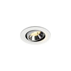 LED Deckeneinbauleuchte NUMINOS® MOVE S, 6,7W, IP20, schwenkbar, 20°, 3000K, 1050lm, weiß/chrom