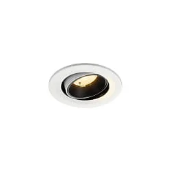 LED Deckeneinbauleuchte NUMINOS® MOVE S, 6,7W, IP20, schwenkbar, 40°, 3000K, 1050lm, weiß/schwarz