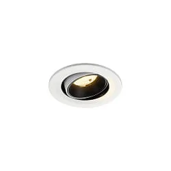 LED Deckeneinbauleuchte NUMINOS® MOVE S, 6,7W, IP20, schwenkbar, 55°, 3000K, 1050lm, weiß/schwarz