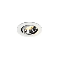 LED Deckeneinbauleuchte NUMINOS® MOVE S, 6,7W, IP20, schwenkbar, 55°, 3000K, 1050lm, weiß/chrom