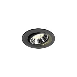 LED Deckeneinbauleuchte NUMINOS® MOVE S, 6,7W, IP20, schwenkbar, 20°, 4000K, 1050lm, schwarz/chrom