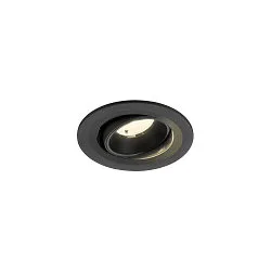 LED Deckeneinbauleuchte NUMINOS® MOVE S, rund, 6,7W, IP20, dimmbar, 40°, 4000K, 1050lm, schwarz