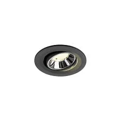 LED Deckeneinbauleuchte NUMINOS® MOVE S, 6,7W, IP20, schwenkbar, 40°, 4000K, 1050lm, schwarz/chrom