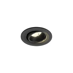 LED Deckeneinbauleuchte NUMINOS® MOVE S, rund, 6,7W, IP20, dimmbar, 55°, 4000K, 1050lm, schwarz
