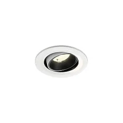 LED Deckeneinbauleuchte NUMINOS® MOVE S, 6,7W, IP20, schwenkbar, 40°, 4000K, 1050lm, weiß/schwarz