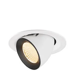 LED Deckeneinbaustrahler NUMINOS® GIMBLE M, 12W, IP20, schwenkbar, 40°, 2700K, 1700lm, weiß/schwarz