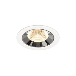 ceiling recessed luminaire NUMINOS® M suitable for VDU workstation IP20, chrome, white dimmable
