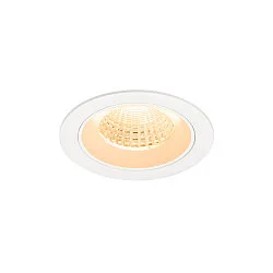 LED Deckeneinbauleuchte NUMINOS® M, rund, 12W, IP20, dimmbar, 55°, 2700K, 1700lm, weiß