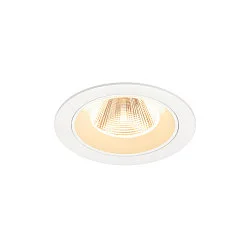 ceiling recessed luminaire NUMINOS® M round, suitable for VDU workstation IP20, white, lacquered dimmable