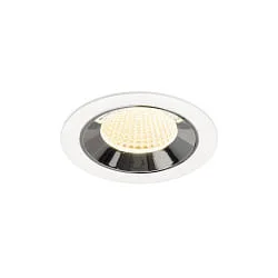 LED Deckeneinbauleuchte NUMINOS® M, 12W, IP20, 40°, 3000K, 1800lm, weiß/chrom