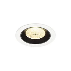 LED Deckeneinbauleuchte NUMINOS® M, 12W, IP20, 55°, 3000K, 1800lm, weiß/schwarz