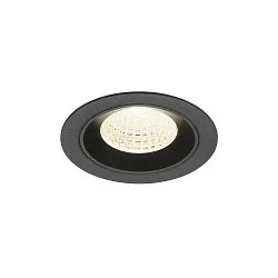 LED Deckeneinbauleuchte NUMINOS® M, rund, 12W, IP20, dimmbar, 55°, 4000K, 1900lm, schwarz