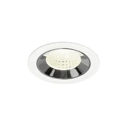 LED Deckeneinbauleuchte NUMINOS® M, 12W, IP20, 55°, 4000K, 1900lm, weiß/chrom