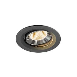 ceiling recessed luminaire NUMINOS® MOVE M swivelling, suitable for VDU workstation IP20, chrome, black dimmable