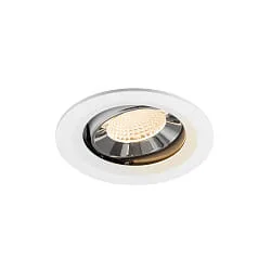 LED Deckeneinbauleuchte NUMINOS® MOVE M, 12W, IP20, schwenkbar, 40°, 2700K, 1700lm, weiß/chrom