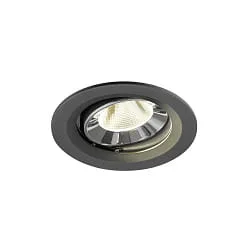 ceiling recessed luminaire NUMINOS® MOVE M swivelling, suitable for VDU workstation IP20, chrome, black dimmable