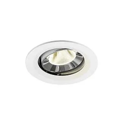 LED Deckeneinbauleuchte NUMINOS® MOVE M, 12W, IP20, schwenkbar, 20°, 4000K, 1900lm, weiß/chrom