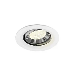 LED Deckeneinbauleuchte NUMINOS® MOVE M, 12W, IP20, schwenkbar, 55°, 4000K, 1900lm, weiß/chrom
