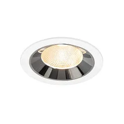 LED Deckeneinbauleuchte NUMINOS® L, 17W, IP20, 20°, 2700K, 2400lm, weiß/chrom