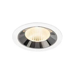 ceiling recessed luminaire NUMINOS® L suitable for VDU workstation IP20, chrome, white dimmable