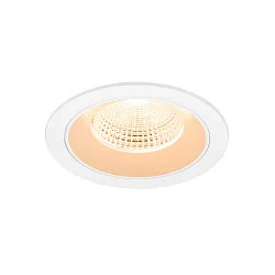 LED Deckeneinbauleuchte NUMINOS® L, rund, 17W, IP20, dimmbar, 55°, 2700K, 2400lm, weiß