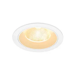 ceiling recessed luminaire NUMINOS® L round, suitable for VDU workstation IP20, white, lacquered dimmable