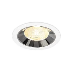 LED Deckeneinbauleuchte NUMINOS® L, 17W, IP20, 20°, 3000K, 2500lm, weiß/chrom