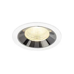 LED Deckeneinbauleuchte NUMINOS® L, 17W, IP20, 55°, 3000K, 2500lm, weiß/chrom