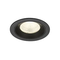 LED Deckeneinbauleuchte NUMINOS® L, rund, 17W, IP20, dimmbar, 55°, 4000K, 2700lm, schwarz