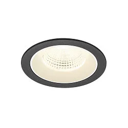 LED Deckeneinbauleuchte NUMINOS® L, rund, 17W, IP20, dimmbar, 55°, 4000K, 2700lm, schwarz/weiß
