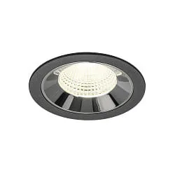LED Deckeneinbauleuchte NUMINOS® L, 17W, IP20, 55°, 4000K, 2700lm, schwarz/chrom