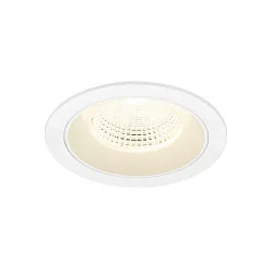 ceiling recessed luminaire NUMINOS® L round, suitable for VDU workstation IP20, white, lacquered dimmable