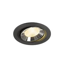 LED Deckeneinbauleuchte NUMINOS® MOVE L, 17W, IP20, schwenkbar, 40°, 3000K, 2500lm, schwarz/chrom